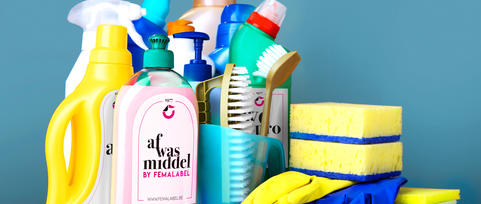 labels voor zeep en schoonmaakproducten